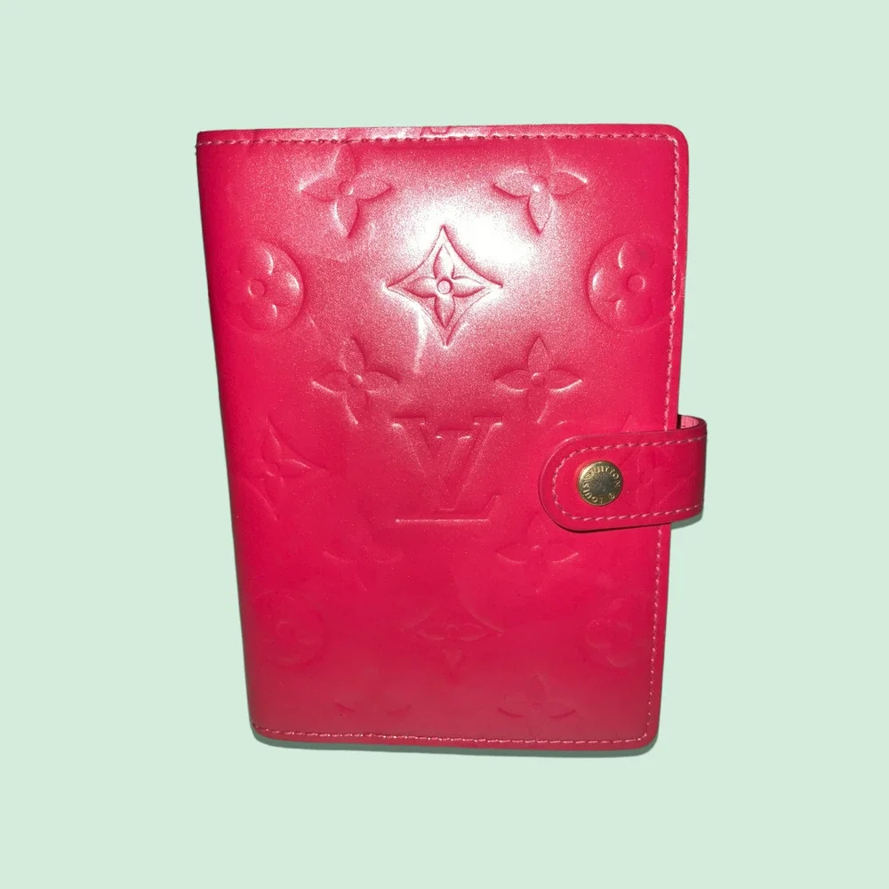 LOUIS VUITTON Small Pink Monogram Ring Agenda Cover